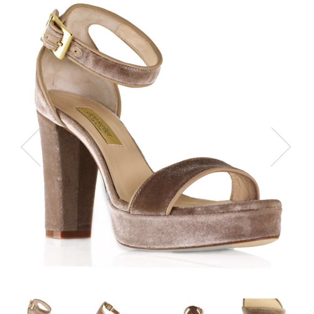 Dee Keller “Ramsey” sandal in Velvet Beige